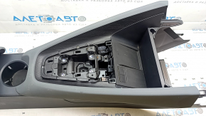 Polestar 2 21-25 center console with armrest and cup holder, black leather