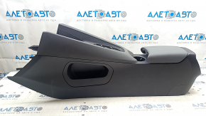 Polestar 2 21-25 center console with armrest and cup holder, black leather