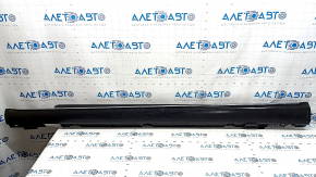 Left threshold Mercedes C-class W205 300/350e/350h/400 15-18 black with chrome molding, scratches, in paint