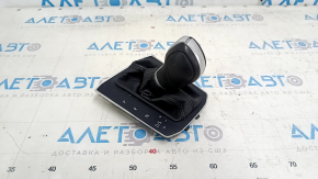 VW Tiguan 18-24 black leather gear knob with scratches