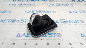 VW Tiguan 18-24 black leather gear knob with scratches