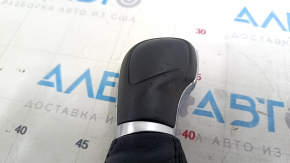 VW Tiguan 18-24 black leather gear knob with scratches