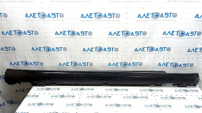 Right threshold Mercedes C-class W205 300/350e/350h/400 15-18 black with chrome molding, scratches, in paint
