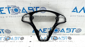 The steering wheel cover of a Mercedes C-class W205 15-18 has peeling coating and scratches.