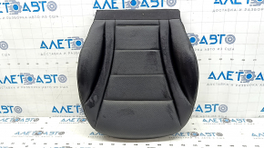 Mercedes C-class W205 15-21 passenger seat cushion upholstery, black, perforated, heated, dented leather