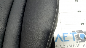 Mercedes C-class W205 15-21 passenger seat cushion upholstery, black, perforated, heated, dented leather