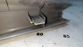 Upper trunk lid trim for Toyota Highlander 2008-2013, gray, scratches, broken fastener