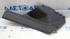 Rear left door sill plate for Polestar 2 21-25, black, scuffed