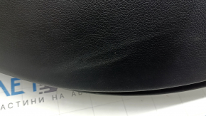 Door trim panel, rear left, Mercedes C-class W205 15-16, black leather with curtain, wood insert, with handle, black leather armrest, scratches