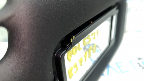 Right sun visor for Polestar 2 21-25, black plastic, no hook, backlight, broken mount