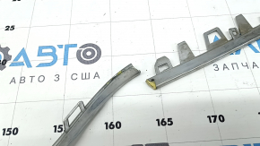Mercedes C-class W205 15-18 rear bumper center molding, chrome, broken part, broken fasteners, scratches