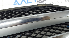 Mercedes C-class W205 15-18 radiator grille assembly with emblem, chrome molding, under the camera, sand, in paint