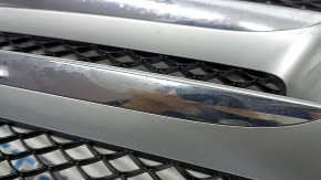 Mercedes C-class W205 15-18 radiator grille assembly with emblem, chrome molding, under the camera, sand, in paint