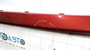 Bare front bumper for Toyota Prius 50 16-18 with parking sensors, red 3T7, dented, cracked, broken mount