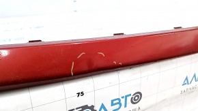 Bare front bumper for Toyota Prius 50 16-18 with parking sensors, red 3T7, dented, cracked, broken mount