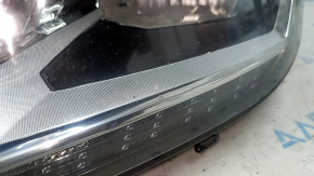 Left front headlight for VW Tiguan 18-21, bare halogen, LED DRL, sand, chips