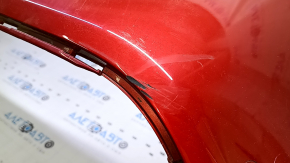 Bare rear bumper for Toyota Prius 50 16-18 with parking sensors, red 3T7, scratches