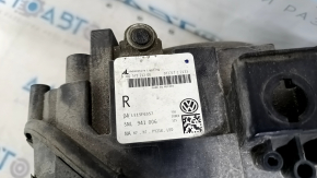 VW Tiguan 18-21 right front headlight, bare halogen, LED DRL, sand, chipped