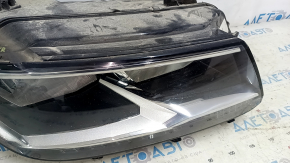 VW Tiguan 18-21 right front headlight, bare halogen, LED DRL, sand, chipped