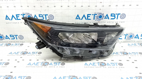 Right front headlight assembly for Toyota Rav4 22-25 LED, black, Hybrid LE, USA built, scratches