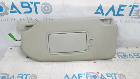 Left sun visor for Volvo XC90 16-22, gray leather, with backlight, no hook, no scratches, dry-cleanable