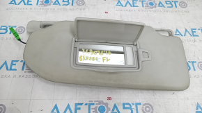 Left sun visor for Volvo XC90 16-22, gray leather, with backlight, no hook, no scratches, dry-cleanable