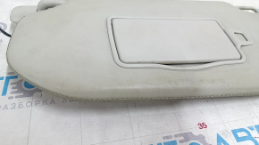 Left sun visor for Volvo XC90 16-22, gray leather, with backlight, no hook, no scratches, dry-cleanable