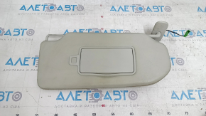Right sun visor for Volvo XC90 16-22, gray leather, with backlight, no hook, scratches, dry cleanable