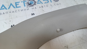 Left trunk door trim for Nissan Leaf 13-17, gray, scratches, plastic turned white