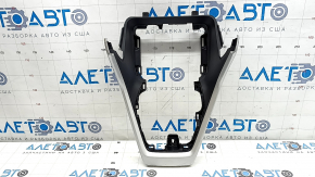 Toyota Rav4 19-24 front center console trim, black, gray insert, scratches