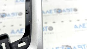 Toyota Rav4 19-24 front center console trim, black, gray insert, scratches