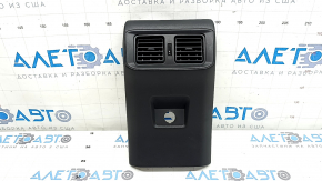Toyota Rav4 19-24 center console trim with air vent for cigarette lighter, black, scratches