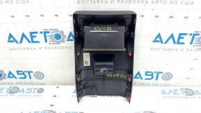 Toyota Rav4 19-24 center console trim with air vent for cigarette lighter, black, scratches