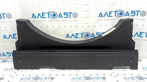 The trunk floor lining for a Toyota Rav4 19-25 is black and worn.