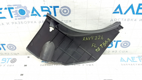 Left lower front pillar trim for Toyota Rav4 19-24, black, scratches, worn