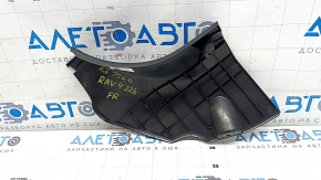 Right lower front pillar trim for Toyota Rav4 19-24, black, scratches, worn