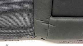 Rear seat, 2nd row, upper right, Toyota Rav4 19-25, cloth, black, hybrid, with belt, needs cleaning, dented