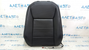 Driver's seat upholstery, upper part, VW Tiguan 18-21, black leather, heated, needs cleaning, scratches
