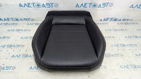 Driver's seat upholstery, lower part, VW Tiguan 18-21, black leather, heated, dry-cleanable