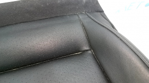 Driver's seat upholstery, lower part, VW Tiguan 18-21, black leather, heated, dry-cleanable