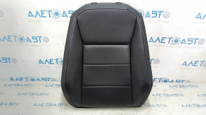 Upper passenger seat upholstery for VW Tiguan 18-21, black leather, heated, dry-cleanable