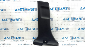 Lower left center pillar trim for Toyota Rav4 19-24, black, scratches