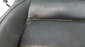 Lower passenger seat upholstery for VW Tiguan 18-21, black leather, heated, dry-cleanable