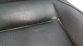 Lower passenger seat upholstery for VW Tiguan 18-21, black leather, heated, dry-cleanable