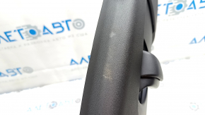 Left center pillar trim, upper belt, Polestar 2 21-25, black, worn