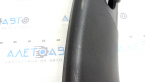 Left center pillar trim, upper belt, Polestar 2 21-25, black, worn