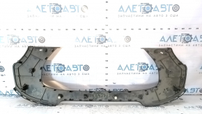 Upper front trunk trim behind the seats for a 2003-2008 Nissan 350z, black, scratches