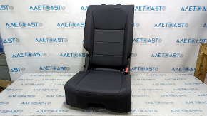 Rear seats, 2nd row, right, VW Tiguan 18-21, black leather, perforated, dry-cleanable