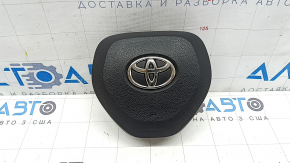 Black steering wheel airbag for the Toyota Rav4 19-24 driver's side