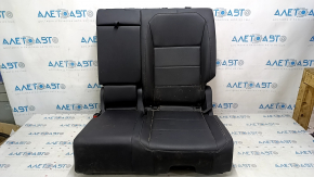 Rear seats, 2nd row, left, VW Tiguan 18-21, black leather, perforated, dry-cleanable
